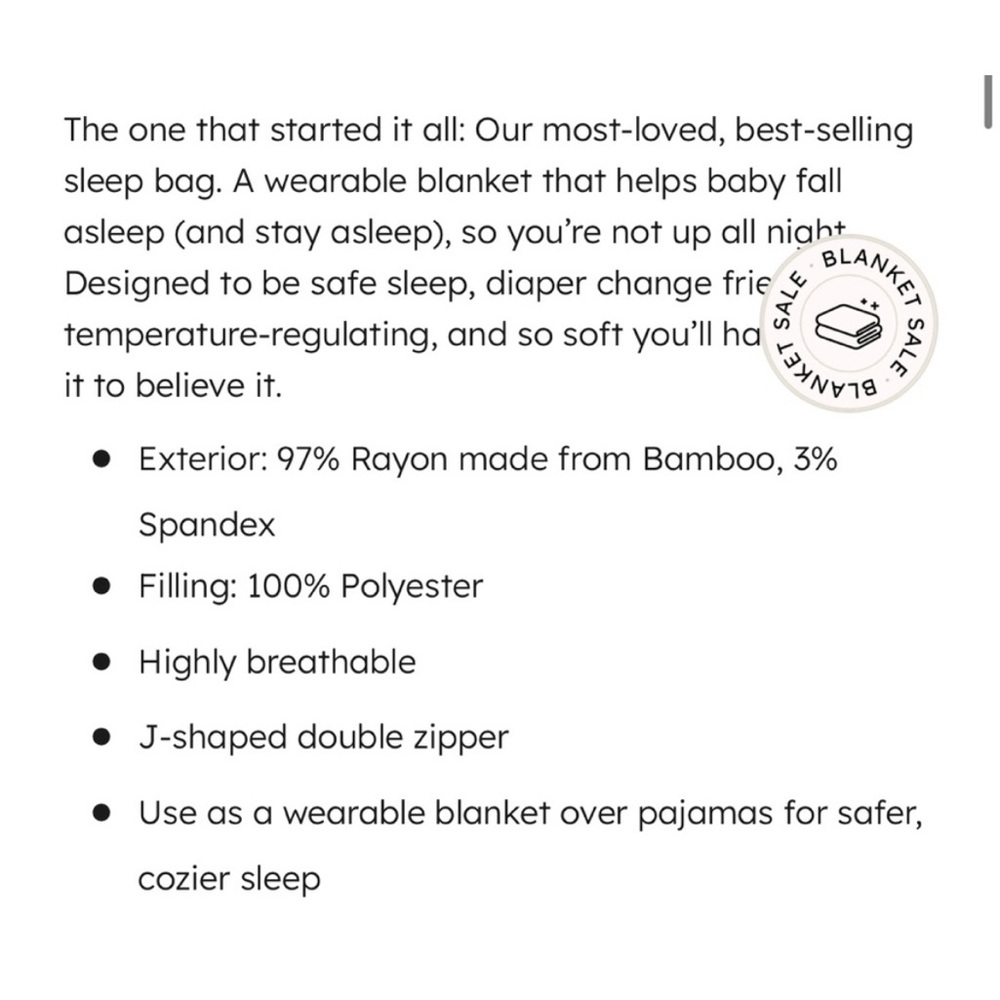 Kyte Baby Sleep sack size Medium - Picture 4 of 4